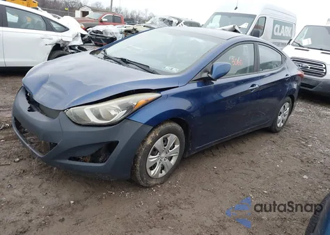 2016 Hyundai Elantra Se from USA, damaged, VIN 5NPDH4AE3GH749657